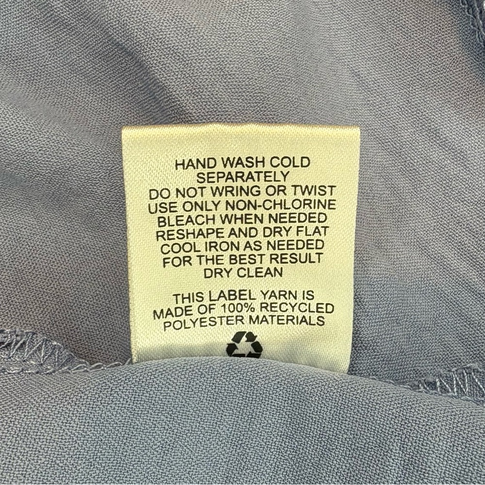 Lucky Brand Blue Buttoned A-Line Dress - Picture 10 of 11